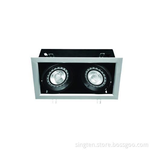 Black Grill lamp 2*16w warranty 5 years ar111 led CRI>90 lighting cloths